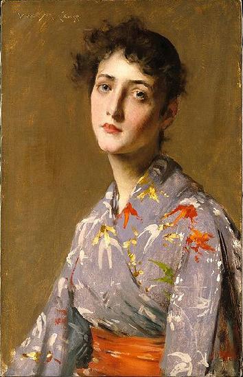 William Merritt Chase Girl in a Japanese Costume